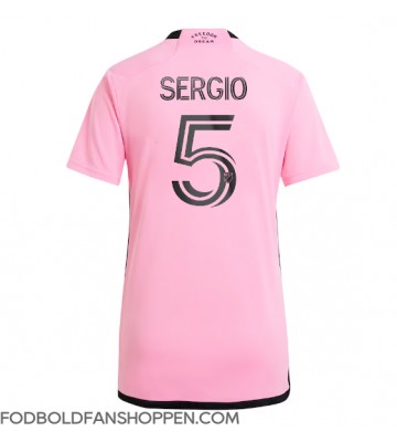 Inter Miami Sergio Busquets #5 Hjemmebanetrøje Dame 2024-25 Kortærmet